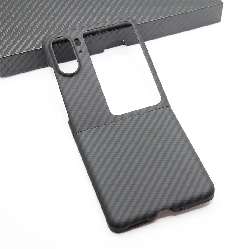 

ZXKE Carbon fiber phone case for OPPO find N2 flip light Thin High-strength aramid fiber protective shell