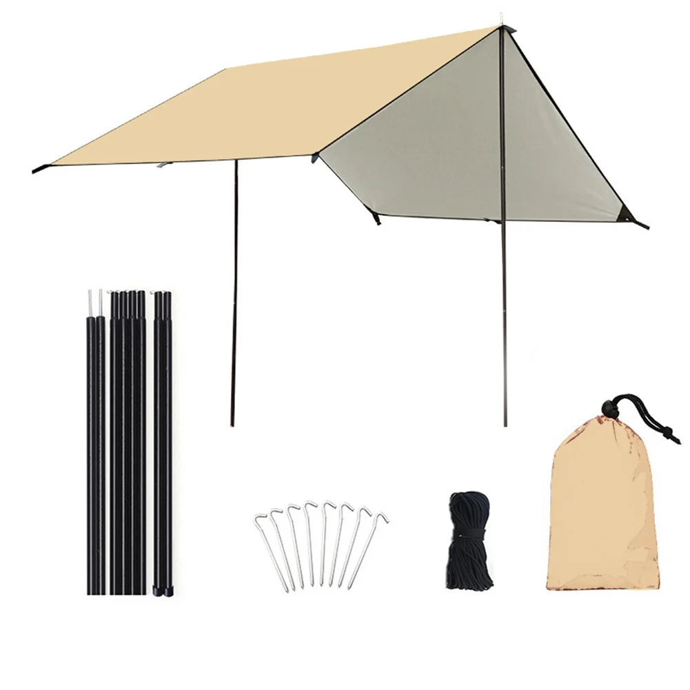 3x5m 3x4m Outdoor Sun Shelter Awning Tarp Camping Tent Shade Canopy With Poles Tourist Tarp Waterproof Canopy Beach Garden
3x5m 3x4m Outdoor Sun Shelter Awning Tarp Camping Tent Shade Canopy With Poles Tourist Tarp Waterproof Canopy Beach Garden