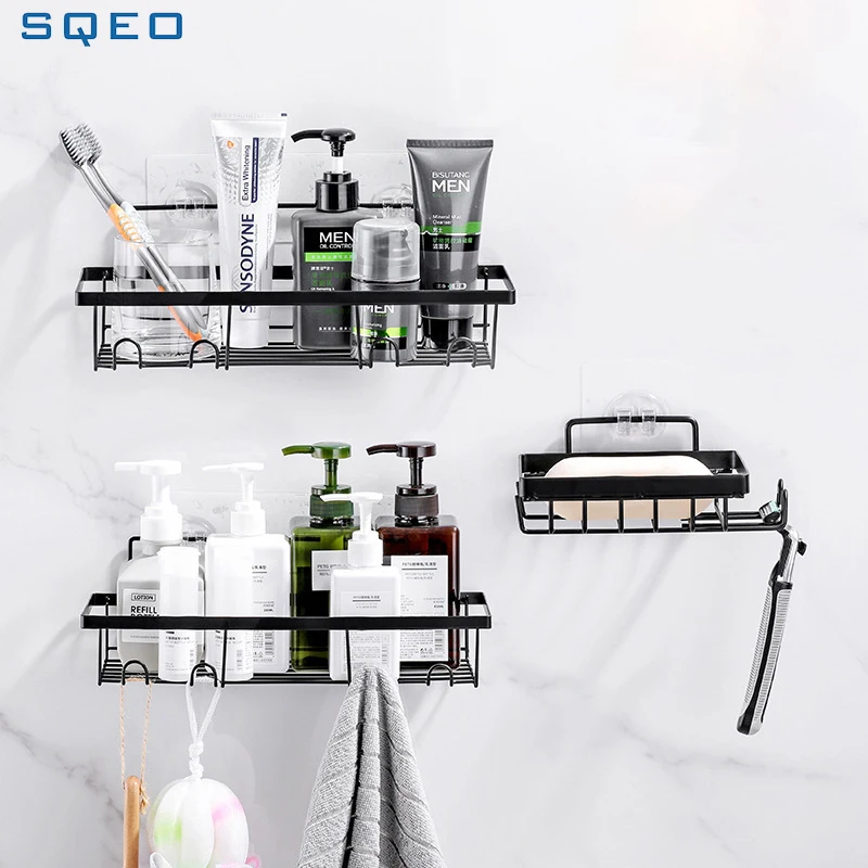 Полки для ванной комнаты SQEO, полки для кухни без перфорации, настенные полки из кованого железа, аксессуары для ванной комнаты
Полки для ванной комнаты SQEO, полки для кухни без перфорации, настенные полки из кованого железа, аксессуары для ванной комнаты