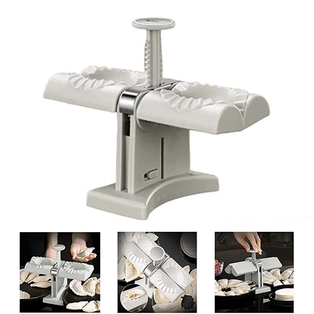 New Automatic Dumpling Maker Double Head Dumplings Mold Kitchen Accessories Pierogi Machine Press DIY Empanadas Ravioli Mould
New Automatic Dumpling Maker Double Head Dumplings Mold Kitchen Accessories Pierogi Machine Press DIY Empanadas Ravioli Mould