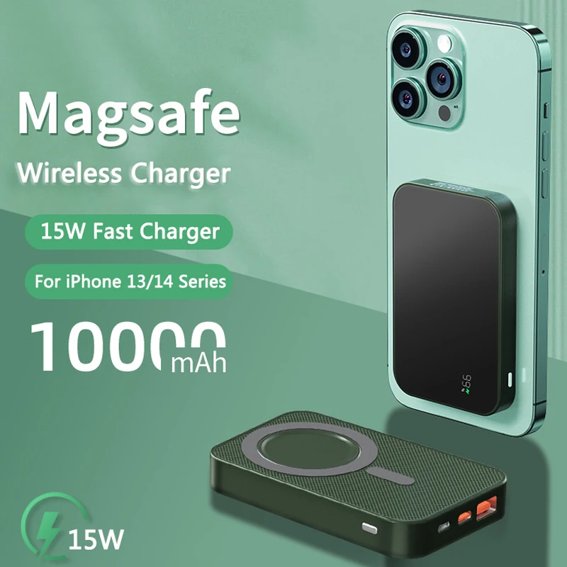 10000mAh Wireless Magnetic Power Bank Mini Fast Charging External Battery Portable Power Bank For iPhone 14 13 12 iPad Pro
10000mAh Wireless Magnetic Power Bank Mini Fast Charging External Battery Portable Power Bank For iPhone 14 13 12 iPad Pro