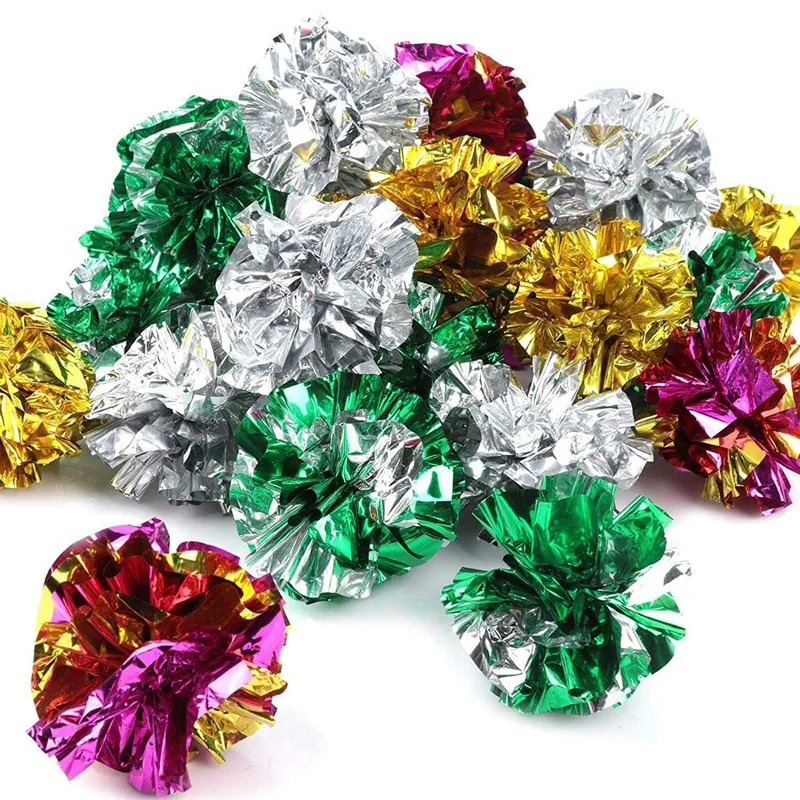 25 Pack Crinkle Balls Cat Toys, Crinkle Balls Cat Toy Lightweight Shiny Cat Crinkle Ball Rustling(Assorted Colors)
25 Pack Crinkle Balls Cat Toys, Crinkle Balls Cat Toy Lightweight Shiny Cat Crinkle Ball Rustling(Assorted Colors)
