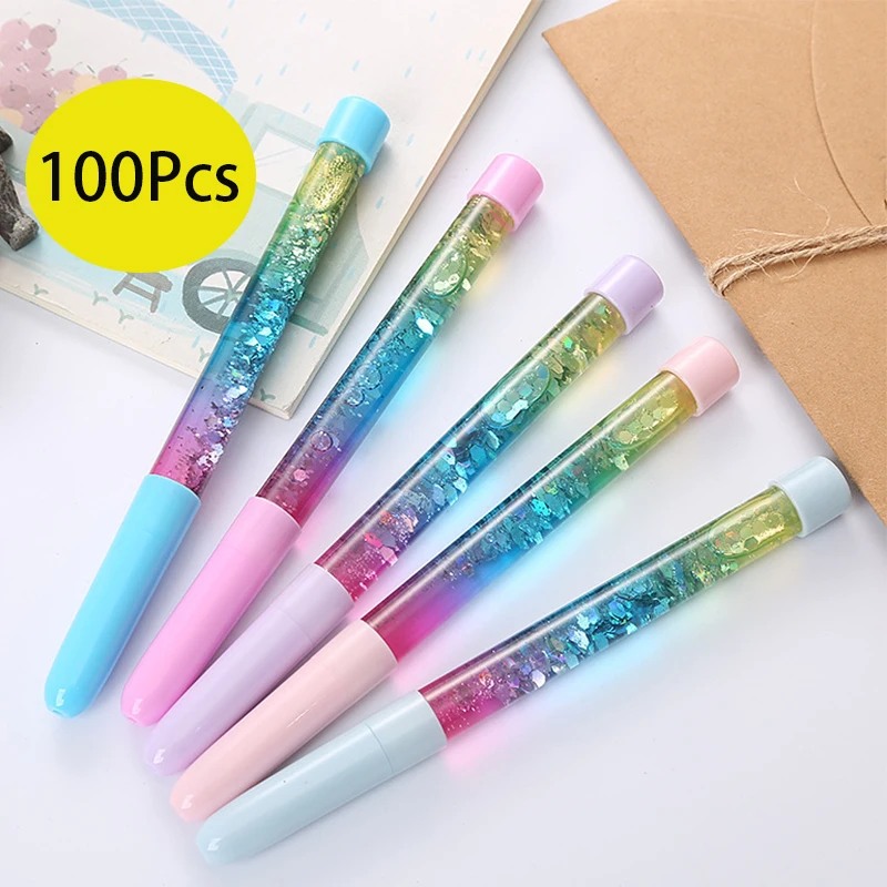 100 шт., яркие гелевые ручки с блестками 
100 шт., яркие гелевые ручки с блестками