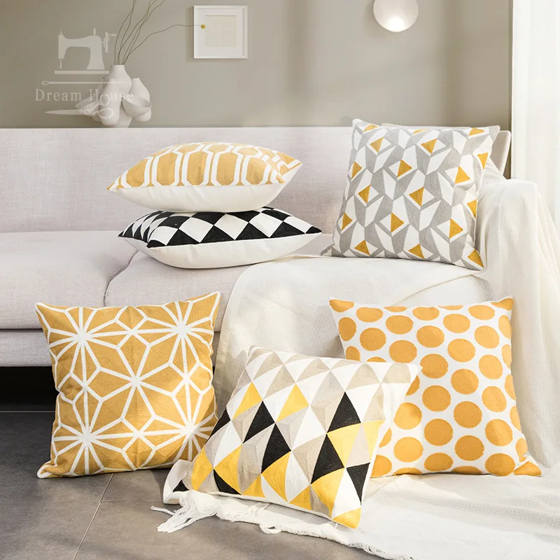 Nordic Modern Simple Geometric Chain Embroidery Cushion Pillow Cover Home Sofa Pillow
Nordic Modern Simple Geometric Chain Embroidery Cushion Pillow Cover Home Sofa Pillow
