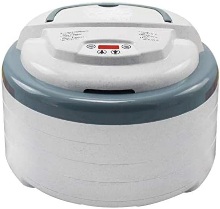 Snackmaster Pro Digital Food Dehydrator for Snacks, Fruit, Beef Jerky, Meat, Vegetables & Herbs, Gray, 4 Trays, 1 Count (Pac
Snackmaster Pro Digital Food Dehydrator for Snacks, Fruit, Beef Jerky, Meat, Vegetables & Herbs, Gray, 4 Trays, 1 Count (Pac