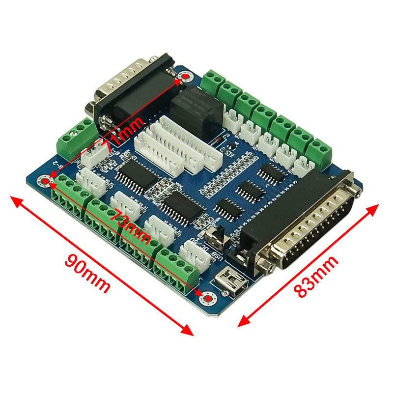 5 Axis USB Breakout Board CNC Router machine Single Stepper Motor Driver Controller
5 Axis USB Breakout Board CNC Router machine Single Stepper Motor Driver Controller