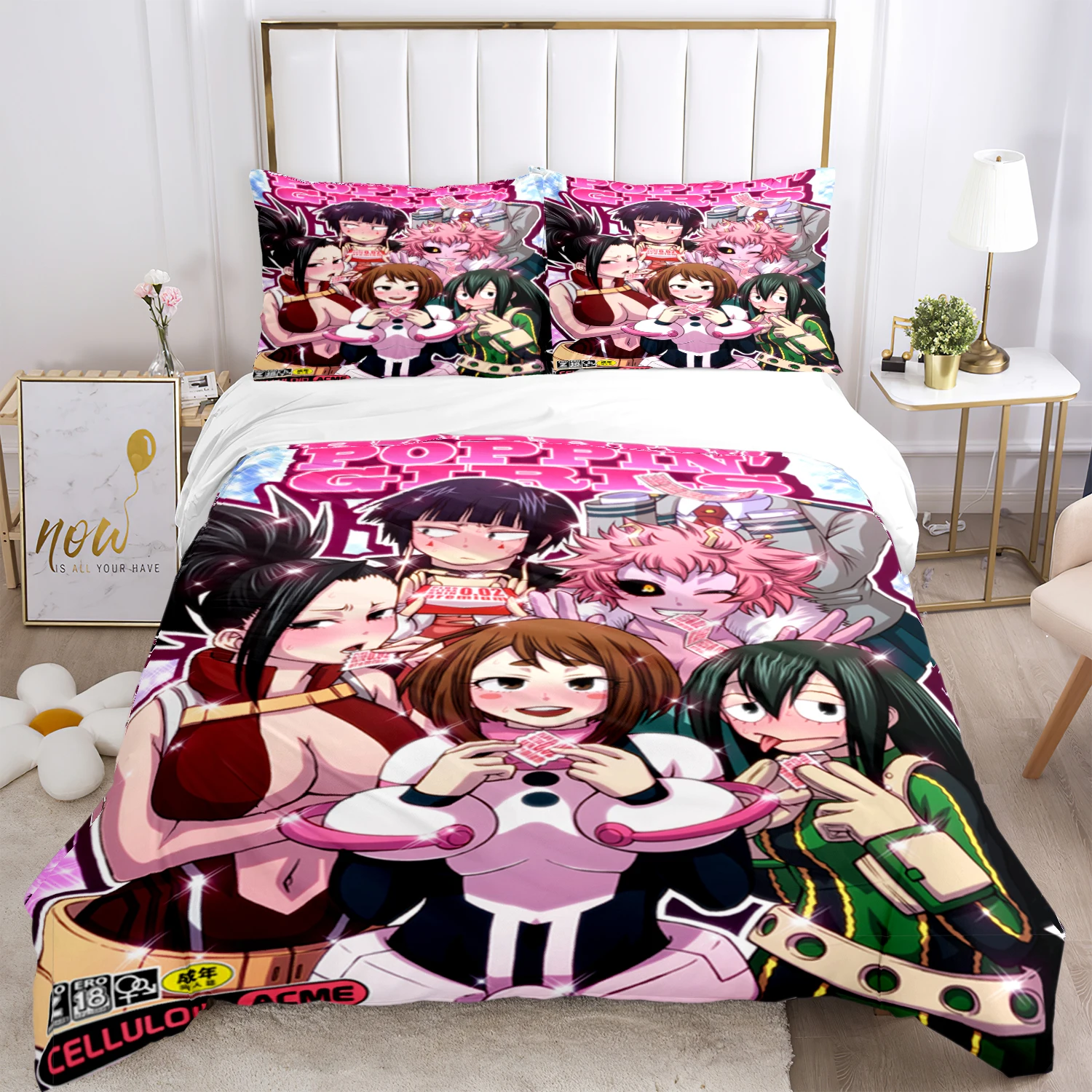 My Hero Anime Print Three Piece Bedding Set Fashion Children or Adults for Beds Quilt Covers Pillowcases Bedding Set Gift
My Hero Anime Print Three Piece Bedding Set Fashion Children or Adults for Beds Quilt Covers Pillowcases Bedding Set Gift