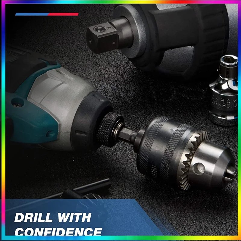 1.5-13mm Converter 1/2"-20UNF Key Drill Chuck Thread Quick Change Adapter SDS 1/4" Hex Impact Driver Connecting Rod
1.5-13mm Converter 1/2"-20UNF Key Drill Chuck Thread Quick Change Adapter SDS 1/4" Hex Impact Driver Connecting Rod