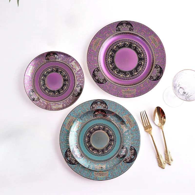 Europeanstyle luxury plat ceramic table set western-style plate steak plate. kitchen plates sets
Europeanstyle luxury plat ceramic table set western-style plate steak plate. kitchen plates sets