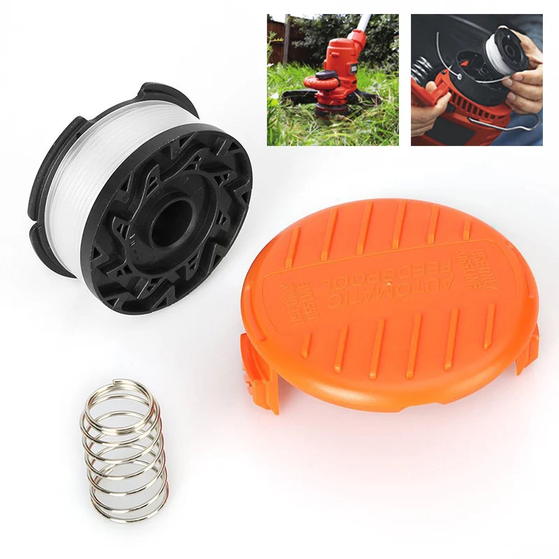 Spool Line Top AF-100 Replacement And Cover Cap RC-100-P With Spring For Black&Decker Trimmer Strimmer Replacement Spool
Spool Line Top AF-100 Replacement And Cover Cap RC-100-P With Spring For Black&Decker Trimmer Strimmer Replacement Spool