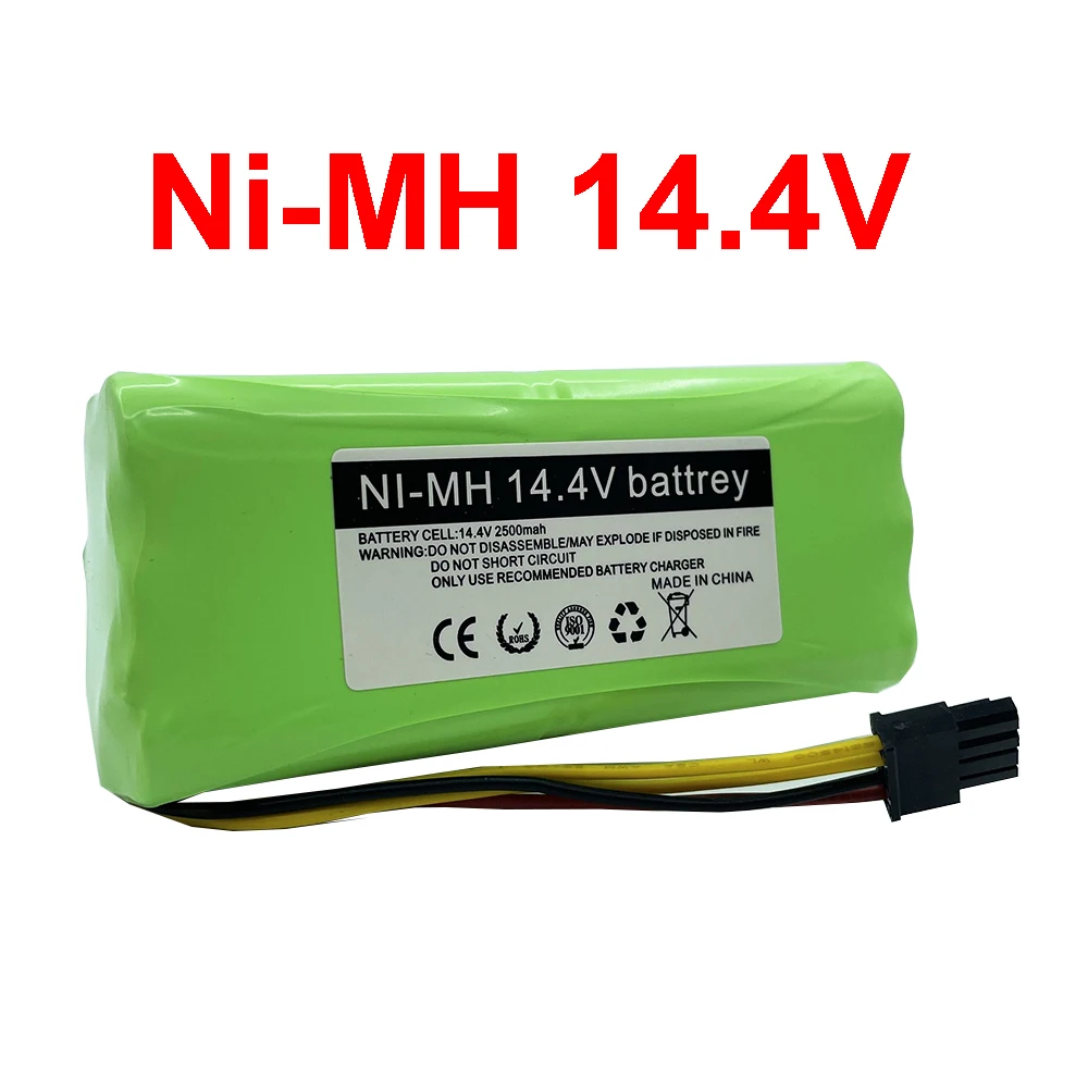 

14.4V Ni-MH AA Rechargeable Battery Pack 2500MAH for Ecovacs Deebot Deepoo X600 ZN605 ZN606 ZN609 Midea Redmond Vacuum Battery