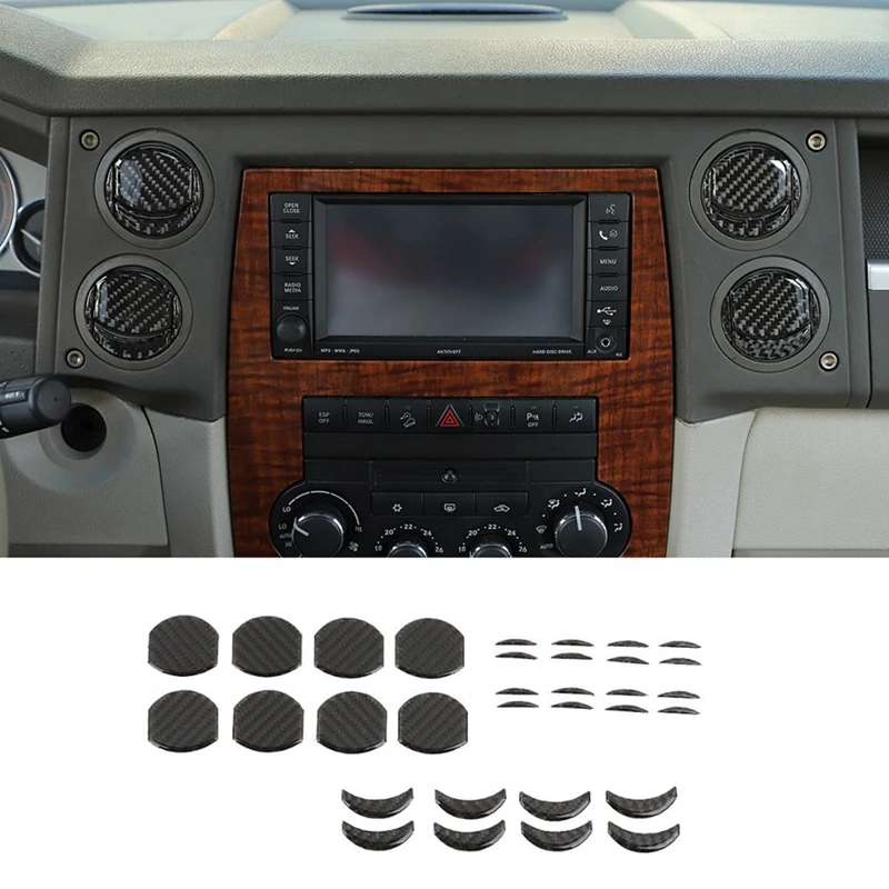 For Jeep Commander 2006-2010 Carbon Fiber Car Center Console Air Conditioning Vent Cover Trim Sticker Parts Accessories
For Jeep Commander 2006-2010 Carbon Fiber Car Center Console Air Conditioning Vent Cover Trim Sticker Parts Accessories