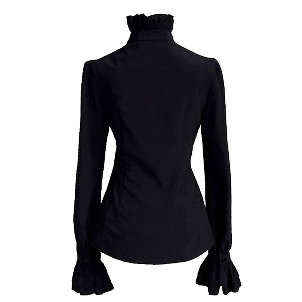 Female Vintage Shirt Victorian Blouse Fall Spring Summer Non Strech Polyester Ruffle Sleeve Shirt Vintage Style
Female Vintage Shirt Victorian Blouse Fall Spring Summer Non Strech Polyester Ruffle Sleeve Shirt Vintage Style
