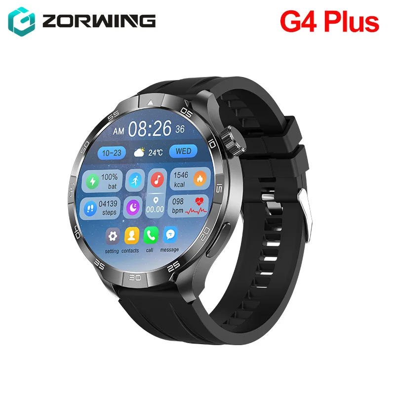 Смарт-часы G4 Plus 2024 дюйма GPS Беспроводная зарядка трекер 1 85*360 HD экран мужские с