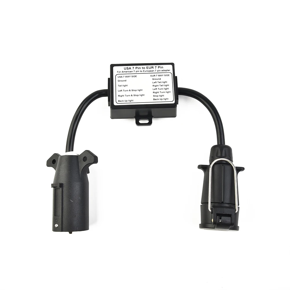 Trailer Light Converter 7-Way Blade Socket To 7-Pin Round Plug Car RV Accessories Adapter European Trailer Vehicle Linker
Trailer Light Converter 7-Way Blade Socket To 7-Pin Round Plug Car RV Accessories Adapter European Trailer Vehicle Linker