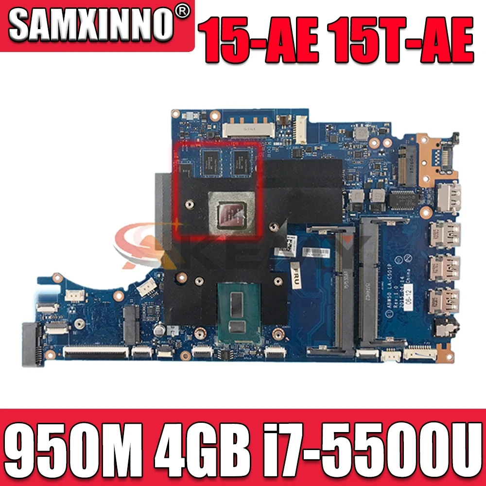 Akemy 812712-501 812712-601 ABW50 LA-C501P for HP ENVY Notebook 15-AE 15T-AE laptop motherboard with 950M 4GB i7-5500U
Akemy 812712-501 812712-601 ABW50 LA-C501P for HP ENVY Notebook 15-AE 15T-AE laptop motherboard with 950M 4GB i7-5500U