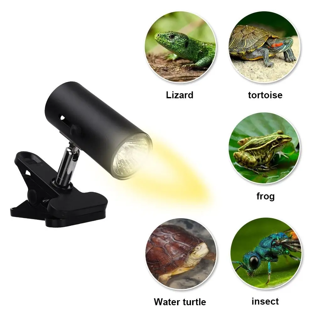 UVA+UVB Heating Reptile Lamp Holder NEW E27 Clip-on Bulb Cover With Switch Clip Full Spectrum Ceramic Lamp Holder Pet Tortoise
UVA+UVB Heating Reptile Lamp Holder NEW E27 Clip-on Bulb Cover With Switch Clip Full Spectrum Ceramic Lamp Holder Pet Tortoise