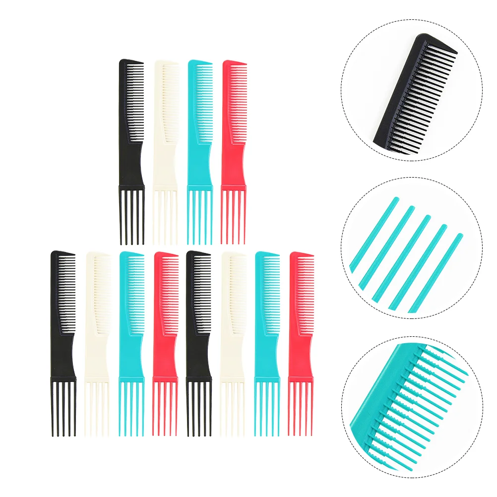 Hair Styling Comb Lift Teasing Comb Hair Pick 12Pcs Professional Styling Comb Platic Lifting Combs Detangler Comb Hair
Hair Styling Comb Lift Teasing Comb Hair Pick 12Pcs Professional Styling Comb Platic Lifting Combs Detangler Comb Hair