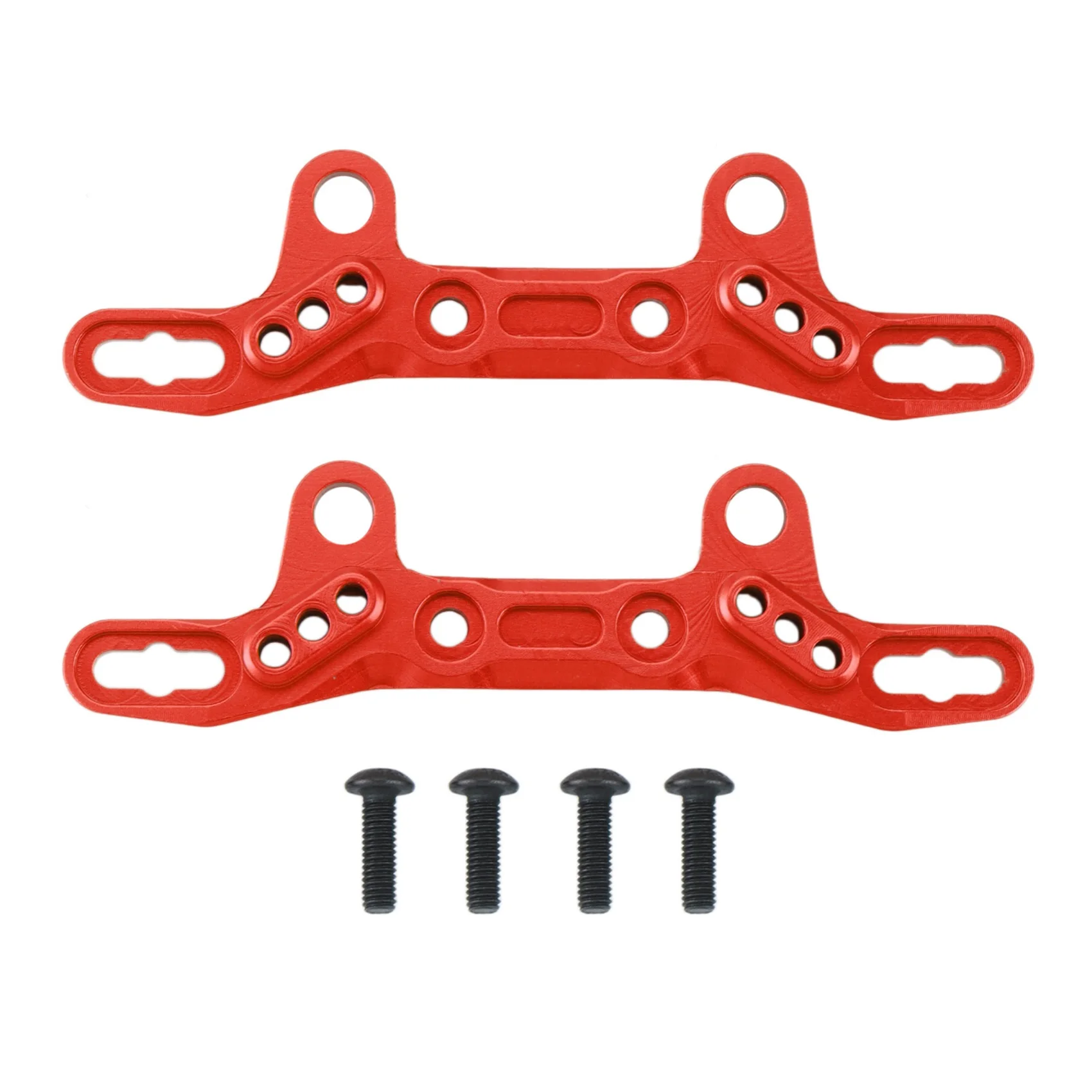 2 PCS Aluminum Alloy Front and Rear Shock Tower for Tamiya TT02 TT-02 TT02T 1/10 RC Car Upgrade Parts Accessories,Red
2 PCS Aluminum Alloy Front and Rear Shock Tower for Tamiya TT02 TT-02 TT02T 1/10 RC Car Upgrade Parts Accessories,Red