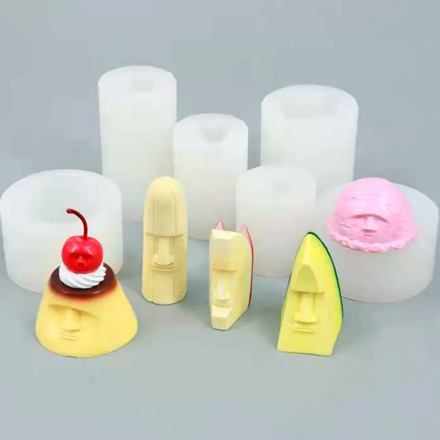Fruit Pudding 3D Moai Stone Statue Easter Island Fruit Pudding Decoration Chocolate Cake Decoration Silicone Mold For Easter
Fruit Pudding 3D Moai Stone Statue Easter Island Fruit Pudding Decoration Chocolate Cake Decoration Silicone Mold For Easter