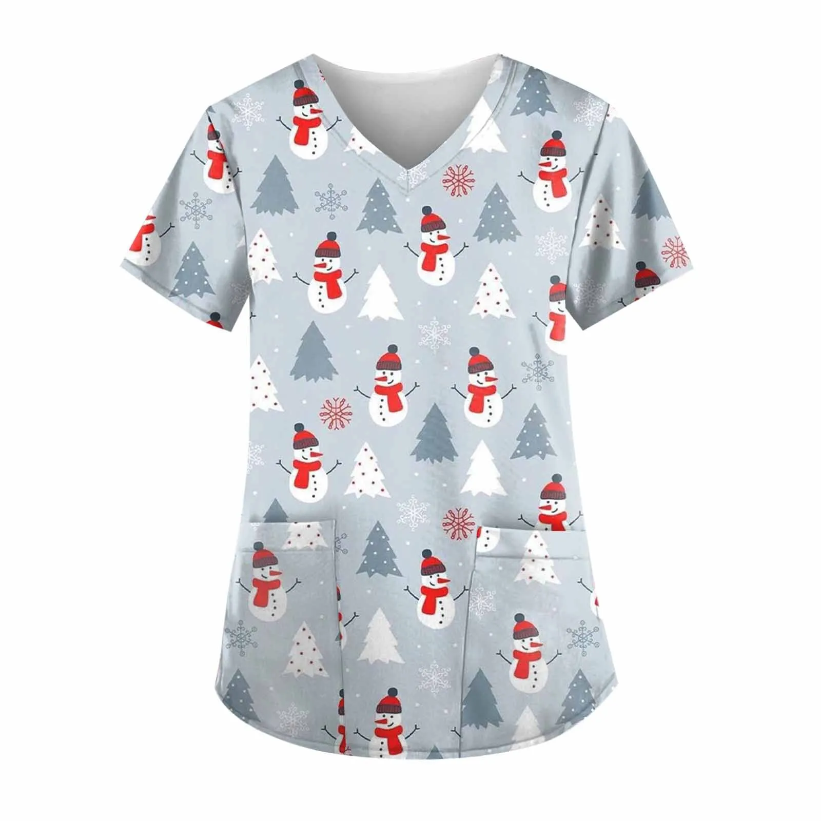 New Scrubs Medical Uniform Christmas Womens Short Sleeve V Neck Snowman Printed Top Nursed Doctor Beauty Health Clinicos Cloth
New Scrubs Medical Uniform Christmas Womens Short Sleeve V Neck Snowman Printed Top Nursed Doctor Beauty Health Clinicos Cloth