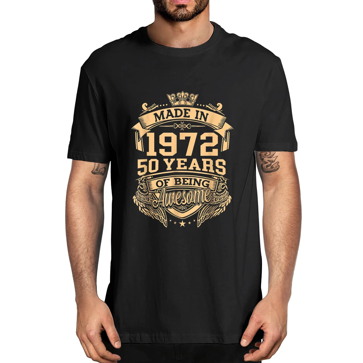 XS-5XL 100% Cotton Made In 1972 50 Years Of Being Awesome 50th Birthday Men's Novelty Oversized T-Shirt Women Casual Streetwear
XS-5XL 100% Cotton Made In 1972 50 Years Of Being Awesome 50th Birthday Men's Novelty Oversized T-Shirt Women Casual Streetwear