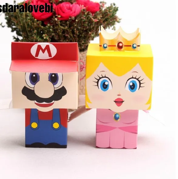 40pcs/lot Cartoon Super Marie Bros Princess Bride and Groom Wedding Favors Mario Candy Box Wedding Gifts
40pcs/lot Cartoon Super Marie Bros Princess Bride and Groom Wedding Favors Mario Candy Box Wedding Gifts