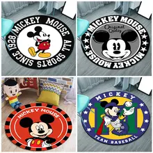 60cm Disney Mickey Mouse Cushion Cute Anime Minnie Mouse Carpet Bathroom Non-slip Mat Kawaii Chair Cushion Kids Birthday Gifts