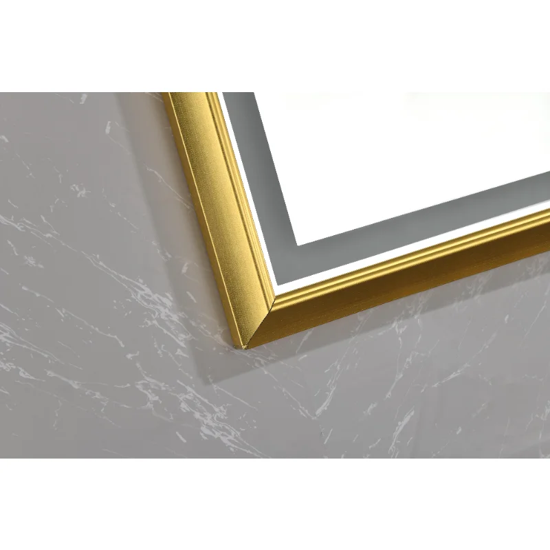 48 In. W X 30 In. H Oversized Rectangular Brushed Gold Framed LED Mirror Anti-Fog Dimmable Wall Mount Bathroom
48 In. W X 30 In. H Oversized Rectangular Brushed Gold Framed LED Mirror Anti-Fog Dimmable Wall Mount Bathroom