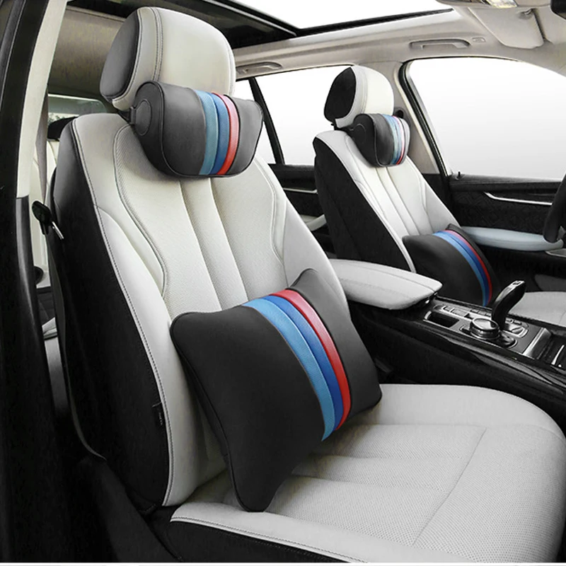 

LUNDA Car Neck Pillow Seat Rest Headrest For Bmw E46 E90 E60 F10 F20 F30 E36 E39 E90 X1 X2 X3 X4 X5 X6 X7 Auto Lumbar Pillows