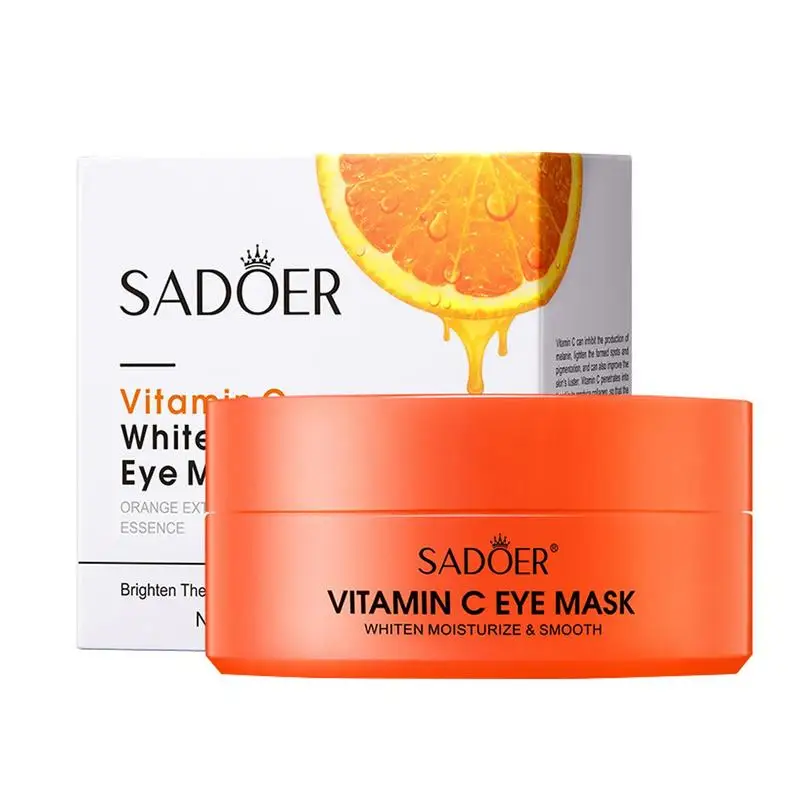 

Патчи под глаза с витамином C, увлажняющие отбеливающие патчи для глаз, против отечности, темных кругов и глубокого увлажнения, уход за кожей вокруг глаз, 60 шт.