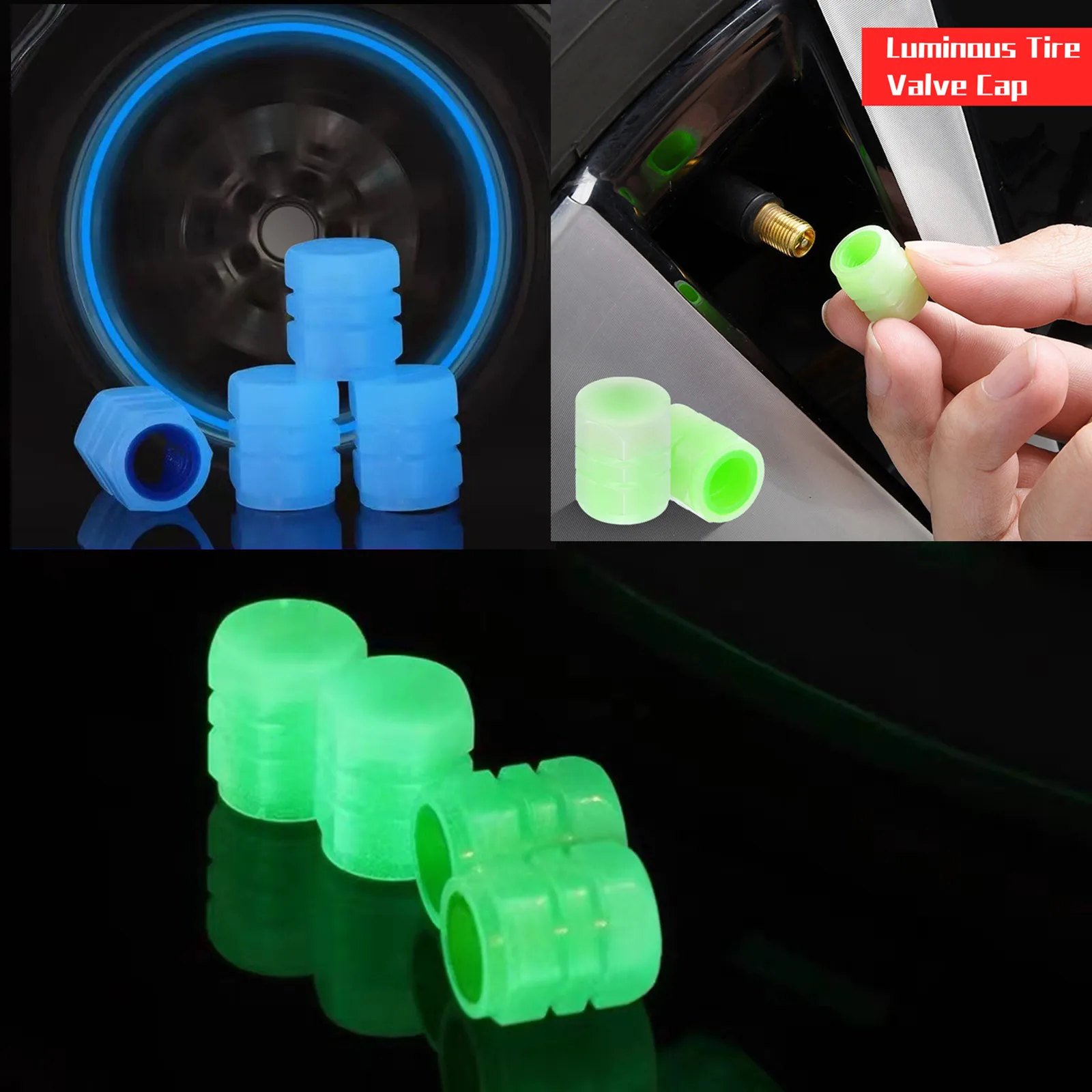 4PCS Universal Luminous Tire Valve Cap Fluorescent Wheel Hub Glowing Decorative Tyre Rim Stem Covers for Car Motorcycle Bike
4PCS Universal Luminous Tire Valve Cap Fluorescent Wheel Hub Glowing Decorative Tyre Rim Stem Covers for Car Motorcycle Bike