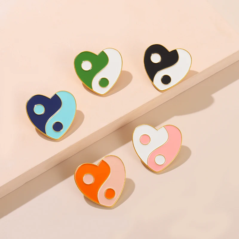 Custom Tai Chi Love Enamel Pins Red Pink Eight Diagrams Brooches Badge Backpack Accessories Gift For Lover Women Jewelry 
Custom Tai Chi Love Enamel Pins Red Pink Eight Diagrams Brooches Badge Backpack Accessories Gift For Lover Women Jewelry