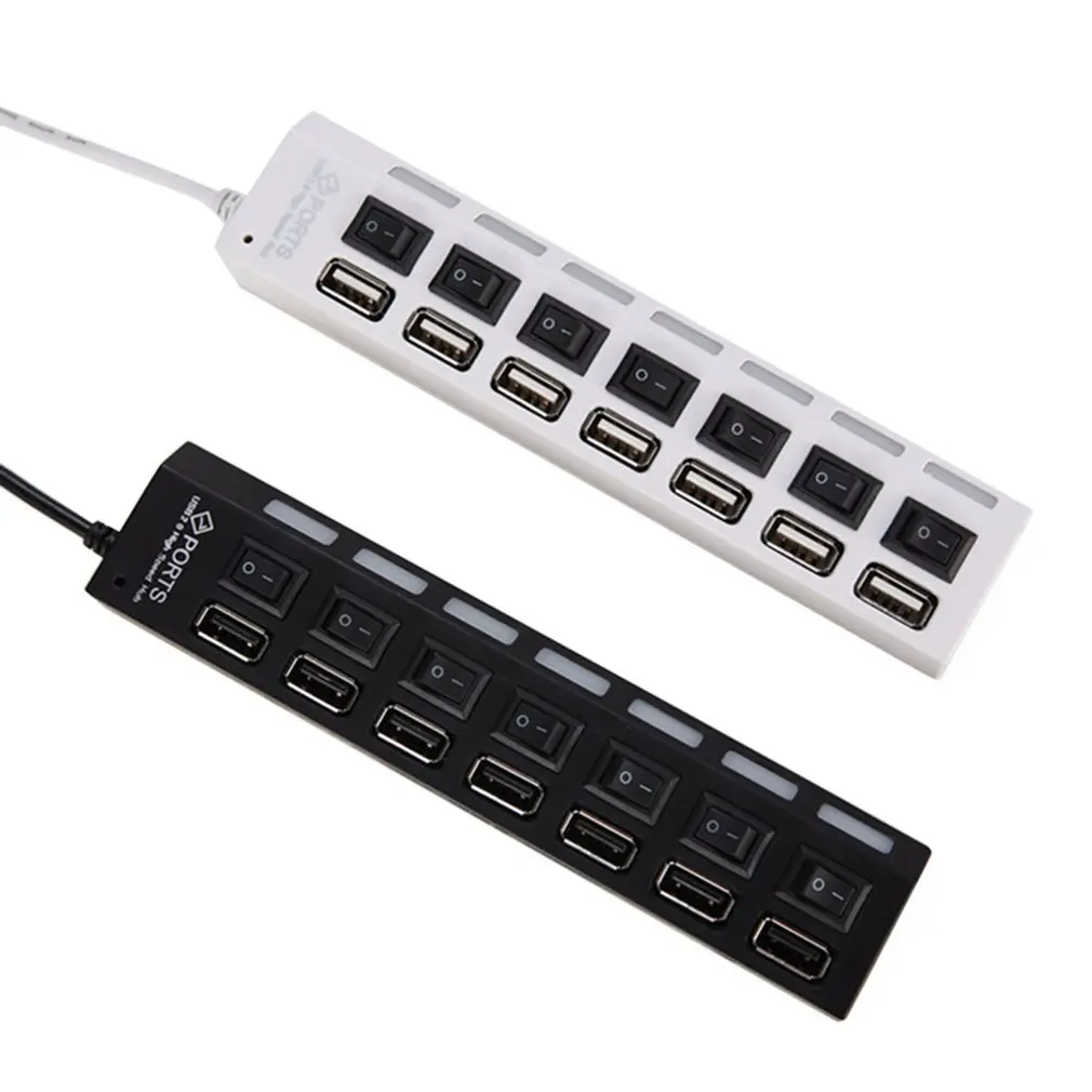 7 Ports usb hub LED USB High Speed 480 Mbps Adapter USB Hub With Power on off Switch For PC Laptop Computer PC Laptop With ON/OF
7 Ports usb hub LED USB High Speed 480 Mbps Adapter USB Hub With Power on off Switch For PC Laptop Computer PC Laptop With ON/OF
