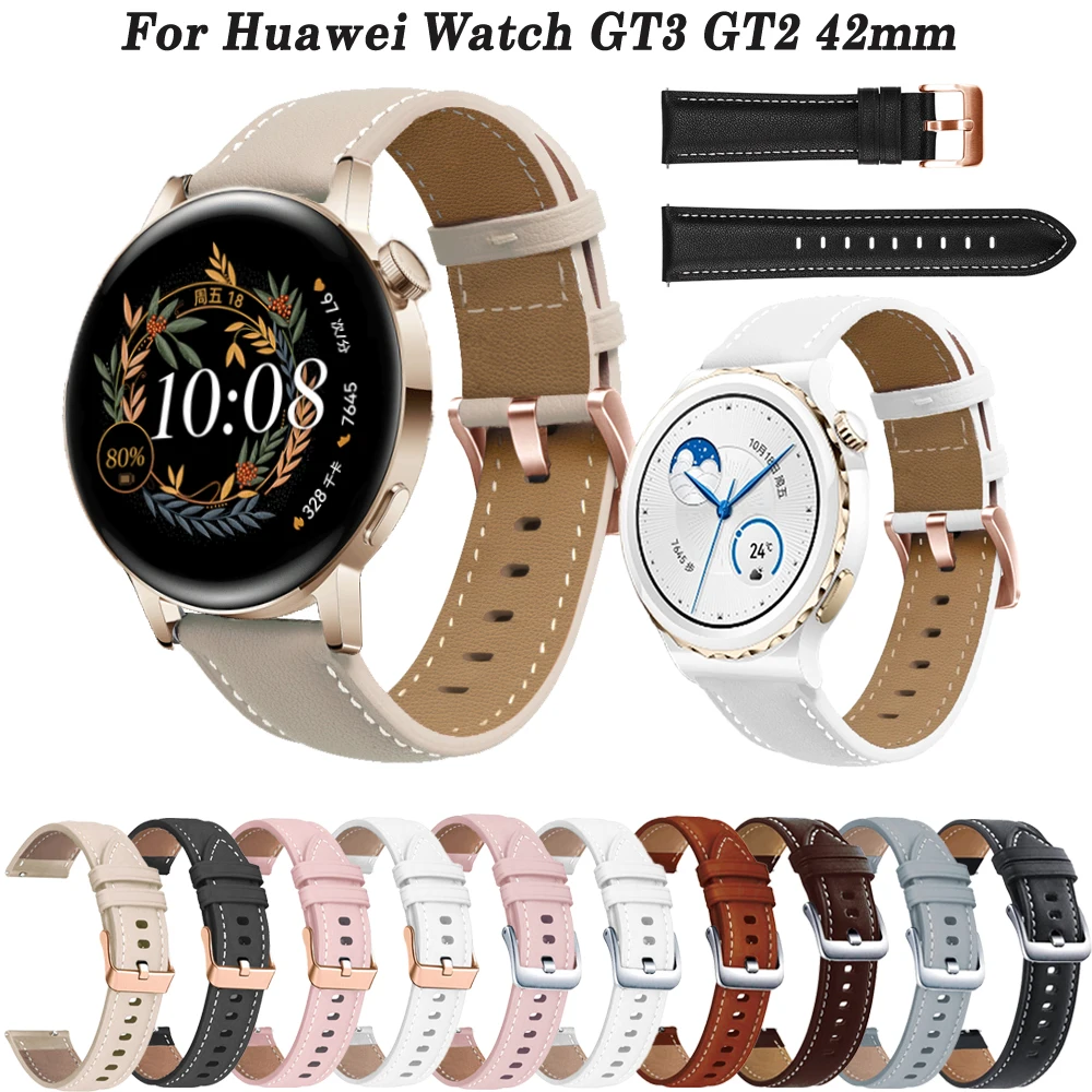 Leather 20MM Sport Watch Band Wristband For Huawei Watch GT2/GT3 Pro 42mm 43mm Smartwatch Bracelet For GT 3 42mm Strap Watchband
Leather 20MM Sport Watch Band Wristband For Huawei Watch GT2/GT3 Pro 42mm 43mm Smartwatch Bracelet For GT 3 42mm Strap Watchband