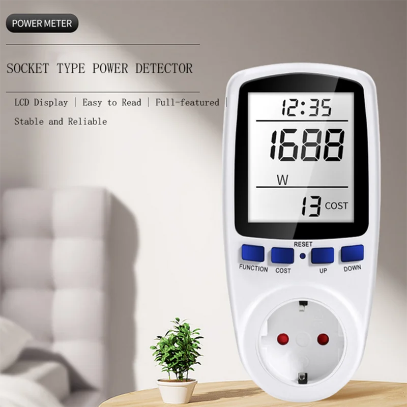 New Quality Electric Energy Meter Socket Multi-function Power Meter Household Voltmeter Electric Current Power Meter Smart Meter
New Quality Electric Energy Meter Socket Multi-function Power Meter Household Voltmeter Electric Current Power Meter Smart Meter