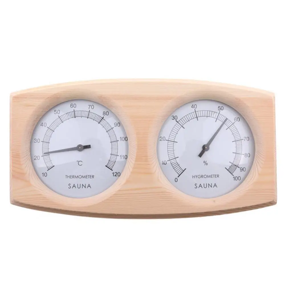 

Комнатный термометр 2 в 1, гигрометр и измеритель влажности и температуры, деревянный потолочный паровой дисплей для сауны