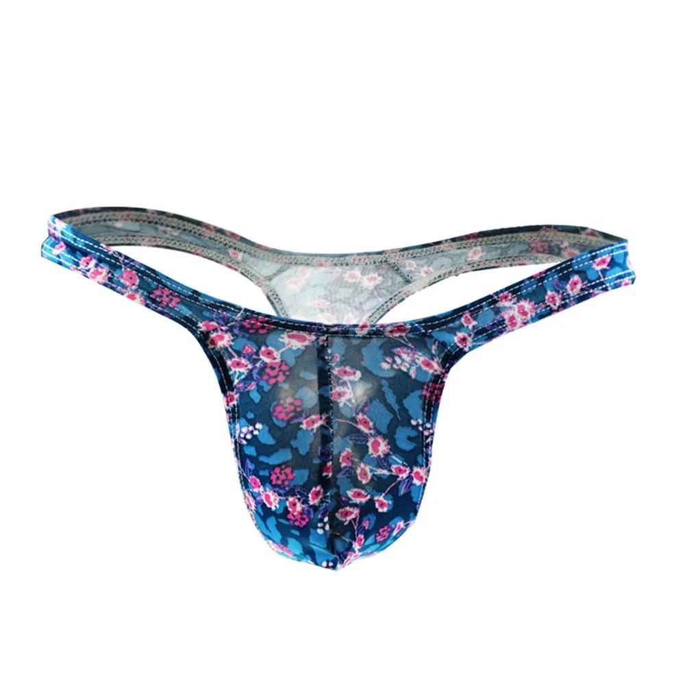 Low Waist Men's Underwear T-back Thong Thin Printed Mens Panties Protruding Bag Comfortable G-String Sexy Men's Floral Underpant
Low Waist Men's Underwear T-back Thong Thin Printed Mens Panties Protruding Bag Comfortable G-String Sexy Men's Floral Underpant