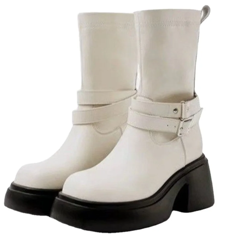 Women Ankle Boots Autumn Winter Buckle Zip Short Boots Ladies New Fashion Platform Shoes Female Chunky High Heel Boots Leather
Women Ankle Boots Autumn Winter Buckle Zip Short Boots Ladies New Fashion Platform Shoes Female Chunky High Heel Boots Leather