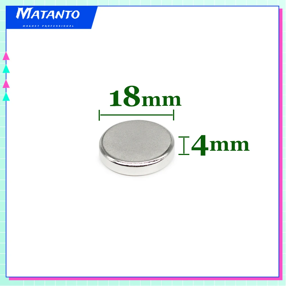 2/5/10/20/50PCS 18*4 mm Strong Rare Earth Magnet 18mmx4mm Permanent NdFeB Magnet Disc Powerful Strong Magnetic Magnets18x4 mm
2/5/10/20/50PCS 18*4 mm Strong Rare Earth Magnet 18mmx4mm Permanent NdFeB Magnet Disc Powerful Strong Magnetic Magnets18x4 mm