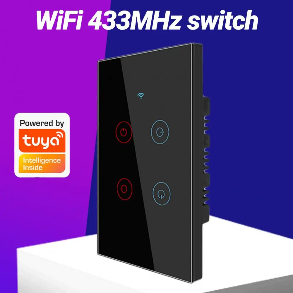 Smart Wireless Switch Practical Anti-fall 2 Wiring Methods 433MHz WiFi Touch Sensor Switch for Indoor
Smart Wireless Switch Practical Anti-fall 2 Wiring Methods 433MHz WiFi Touch Sensor Switch for Indoor