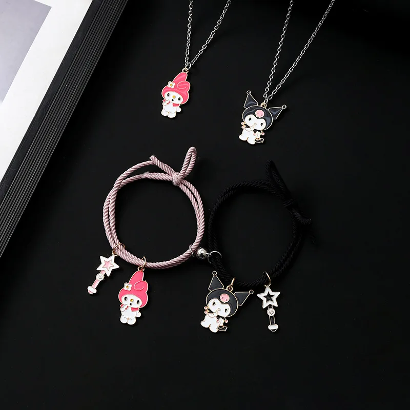 Новый милый браслет Sanrio Kuromi Mymelody Cinnamoroll Stellalou Shelliemay, ожерелье, костюм, мультяшный подарок на день рождения для девочек
Новый милый браслет Sanrio Kuromi Mymelody Cinnamoroll Stellalou Shelliemay, ожерелье, костюм, мультяшный подарок на день рождения для девочек
