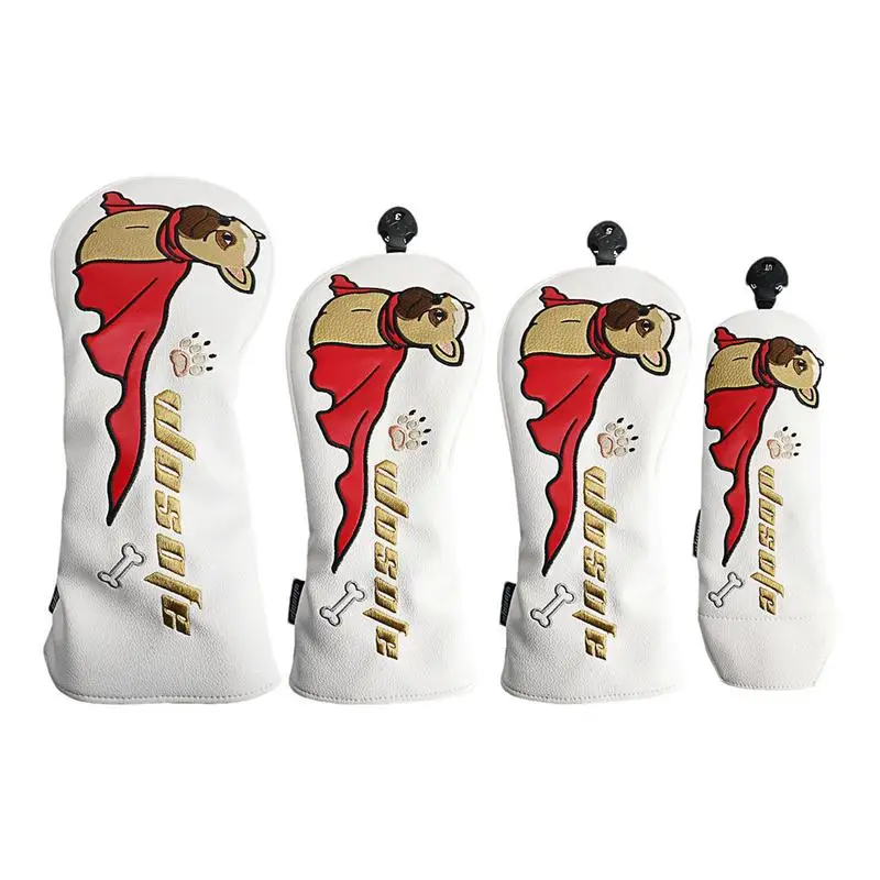 Golf Club Cover 4pcs Club Head Covers French Fighting Dog Pattern Golf PU Leather Driver Covers Protection Woods Headcovers
Golf Club Cover 4pcs Club Head Covers French Fighting Dog Pattern Golf PU Leather Driver Covers Protection Woods Headcovers