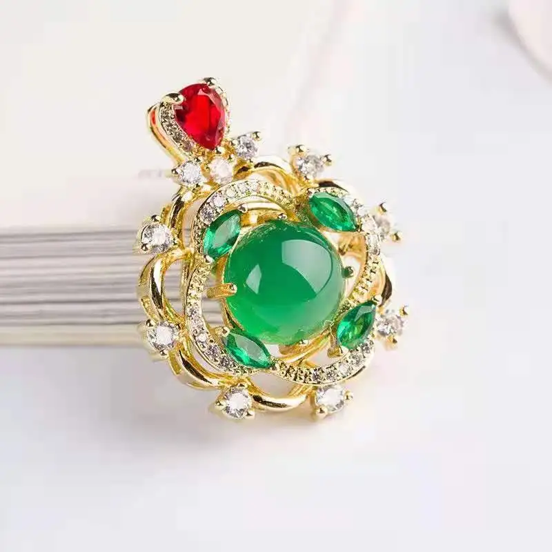Natural Jade Chrysoprase Pendant Necklace Women Men Green Chalcedony Jades Stone Silver 925 Jewelry Amulet Gifts Fashion Charms
Natural Jade Chrysoprase Pendant Necklace Women Men Green Chalcedony Jades Stone Silver 925 Jewelry Amulet Gifts Fashion Charms