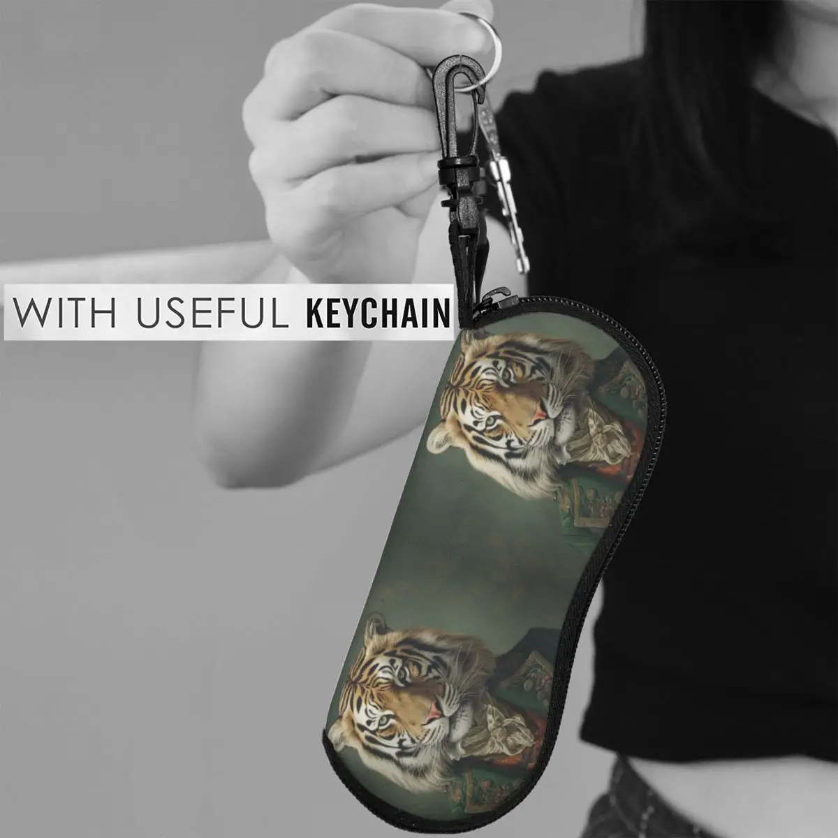 Tiger Horizontal Glasses Case Dapper Clothing Amazing Portraits Retro Reading Sunglasses Pouch Men Women Original Eyewear Box
Tiger Horizontal Glasses Case Dapper Clothing Amazing Portraits Retro Reading Sunglasses Pouch Men Women Original Eyewear Box
