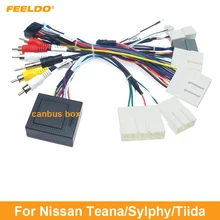 FEELDO Car Audio 16PIN Android Power Cable Adapter For Nissan Teana/Sylphy/Tiida Power Cable Wiring Harness