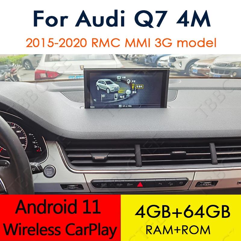 

Android 12 4+64G For Audi Q7 4M 2015~2020 GPS Navigation Car Multimedia Player MMI 3G RMC Radio Head Unit Stereo WiFi Bluetooth