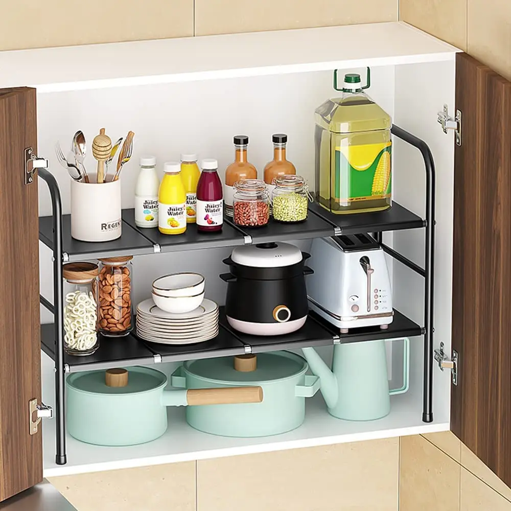 Adjustable Under Sink Organizer 2 Layer Telescoping Storage Rack Multi-function Cabinet Holder For Bathroom Kitchen Accessories
Adjustable Under Sink Organizer 2 Layer Telescoping Storage Rack Multi-function Cabinet Holder For Bathroom Kitchen Accessories