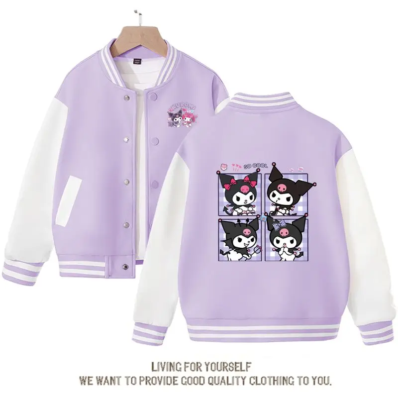 Новинка 2023, Детский свитер Sanrio с мультипликационным аниме Kuromi, милая одежда для маленьких девочек, детские плюшевые толстовки, пальто для студентов
Новинка 2023, Детский свитер Sanrio с мультипликационным аниме Kuromi, милая одежда для маленьких девочек, детские плюшевые толстовки, пальто для студентов