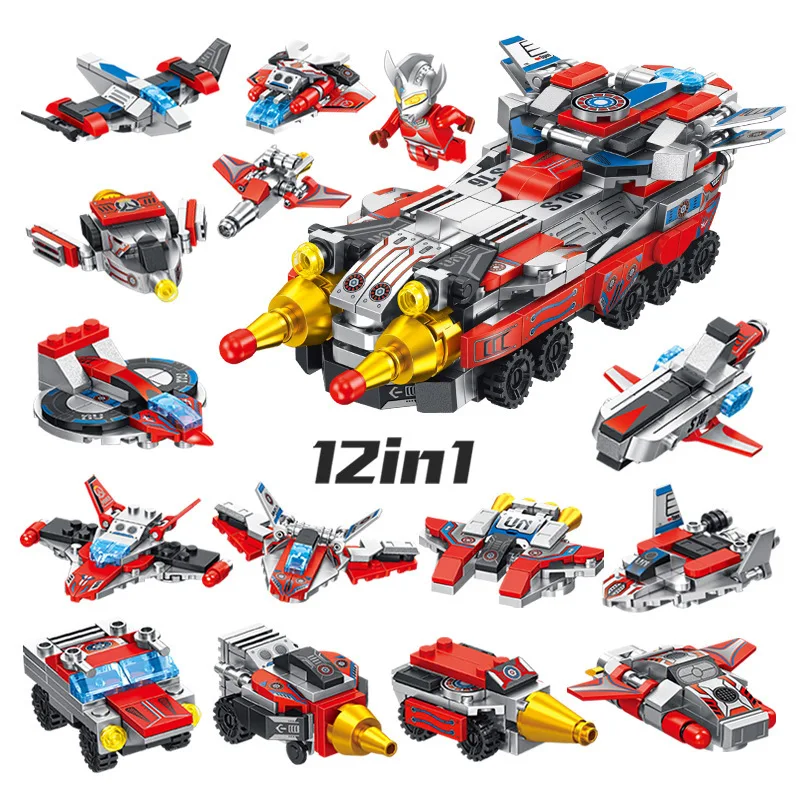 12 in 1 Ultraman Taro Fighting Car Model Toys Children Education DIY Building Brick Boys Toy Gift
12 in 1 Ultraman Taro Fighting Car Model Toys Children Education DIY Building Brick Boys Toy Gift
